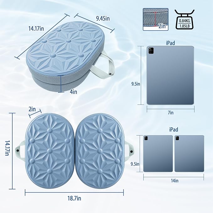 Cooling Gel Enhanced Memory Foam Seat Cushion, Desk Chair Seat Cushion, Office Chair Cushions, Foldable Portable, Back Sciatica Coccyx Tailbone Pain Relief, Driving Car Airplane Wheelchair Bleachers - Image 2