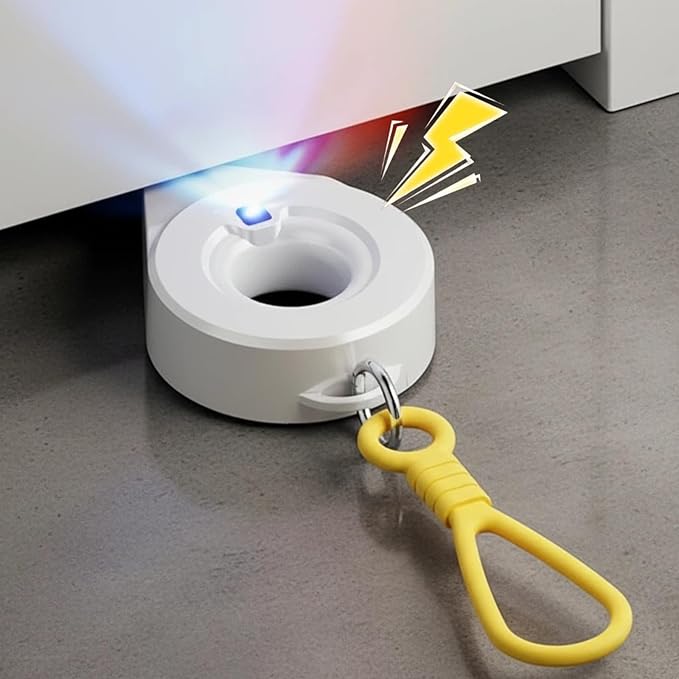 Portable Door Lock with Alarm for Travel - 70dB Anti-Theft Security Door Stopper for 0.27-0.94in Gap, 2-in-1 No Drill Door Stoppers for Home, Apartment, Office, Hotel, Travel by Augonla
