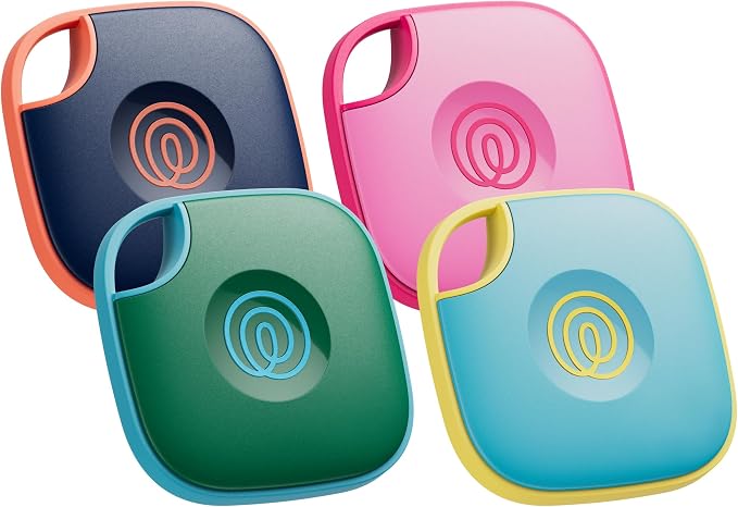 Life360 Tile - Bluetooth Tracker, Keys Finder and Item Locator for Keys, Bags and More. Phone Finder. Both iOS and Android Compatible. 4-Pack by Life360