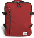 Lightweight Under-seat Backpack for Clothes Travel Overnight Women Men, 15.6 Laptop Minimalist Backpack, Stylish and Casual, Red by Rangeland