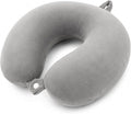 RAINFLOW Airplane Neck Pillow - Memory Foam Travel Pillow for Sleeping Grey | U-Shaped Adult Neck Support Pillow with Washable Cover for Long Flights, Plane Travel, Portable Rest & Head Support Cushion by Unknown