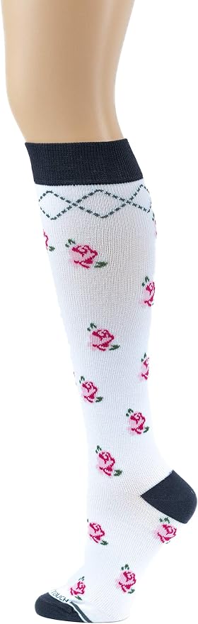Different Touch 6 Pairs Pack Women Travelers, Anti-Fatigue, Graduated Compression Knee High Socks 9-11 - Image 3