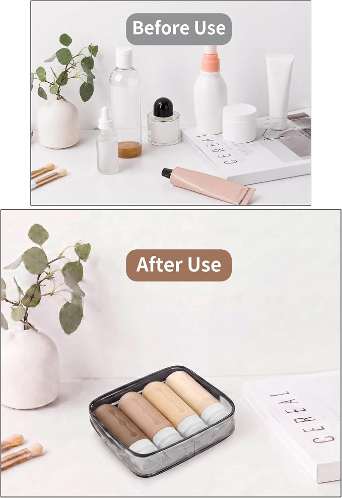 Gemice Travel Bottles for Toiletries Tsa Approved Travel 3oz Size Containers BPA Free Leak Proof Travel Tubs Refillable Liquid Travel Accessories for Cometic Shampoo and Lotion Soap - Image 9