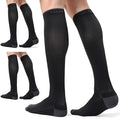 CS CELERSPORT 3/4 Pairs Compression Socks for Men Women Size 6-12 | Knee High Support Socks for Running Nurses Pregnancy Travel Daily Wear by CSCELERSPORT