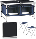 Camp Field Camping Folding Aluminum Table with Adjustable Legs for Outdoor Travel Beach, Backyards, BBQ, Party and Picnic Foldable Table by CampField