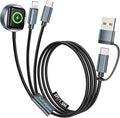 Travel Essentials for Apple Watch Charger,3 in 2 Multi Charging Cable ﻿ | 5FT for Vacation Camping RV Essentials Portable Designed for iWatch &iPhone 17-11 by Autallgee