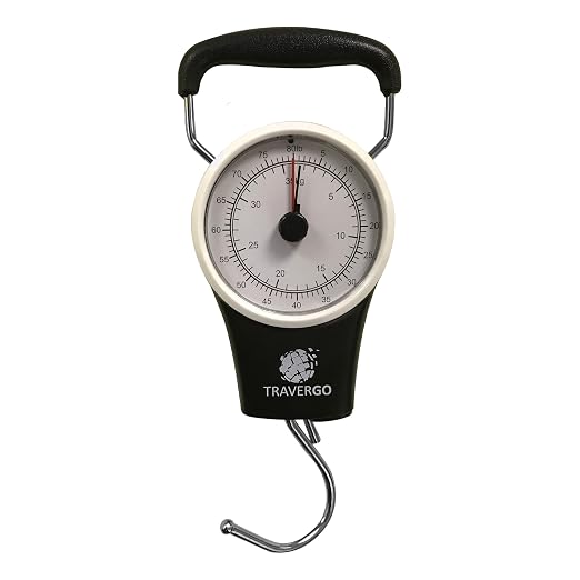 Go Green Power TR1300BK Travergo Analog Scale with Hook, Black (TR1300BK) by Unknown