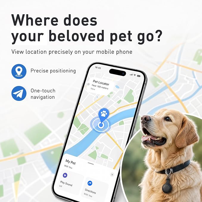 iTagpro GPS Tracker. Bluetooth Locator - Lightweight and Waterproof, Compatible with iOS and Android. Suitable for Locating Keys, Wallets, Pets, Travel, Children, and The Elderly. - Image 4
