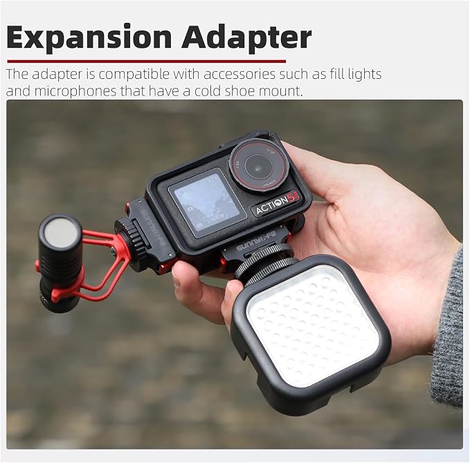 Cold Shoe Expansion Kit for DJI Osmo Action 5 Pro Accessories | Camera Magnetic Adapter Mount Compatibility for Osmo Action 5 Pro, Osmo Nano, Osmo Action 4, Osmo 360 - Image 4