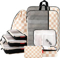 U+U 8 Set Compression Packing Cubes - Ultralight Travel Organizers by UU