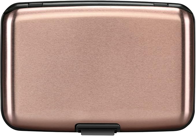 RFID Blocking Credit Card Protector Case Holder Wallet for Men Women | RFID Blocking Credit Card Protector Aluminum ID Case Hard Shell Business Card Holders Metal Wallet for Men or Women by ELFISH