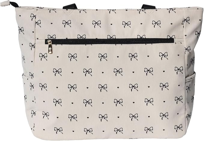 ESVAN LARGE BEACH BAG Water Resistant Lightweight 20 inch Women Oversize Tote Bag for Gym Beach Travel Pool Yoga Nurse - Image 4