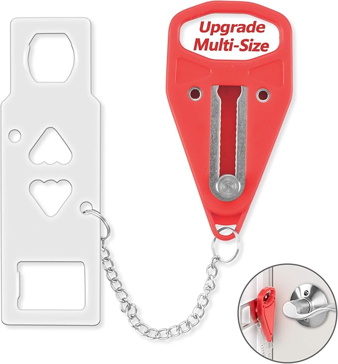 AceMining Portable Door Lock, Hotel Travel Door Lock Security for Home | Hotel Safety Device for Door Security, Portable Lock for Hotel Room, Apartment, College Dorm and Travel by AceMining