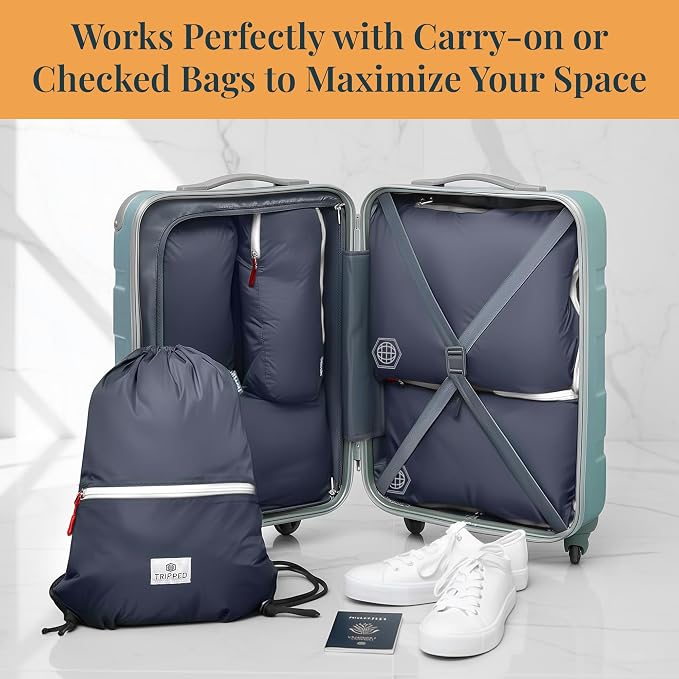 TRIPPED Travel Gear Extra Large Compression Packing Cubes 6-Piece Set - Image 2