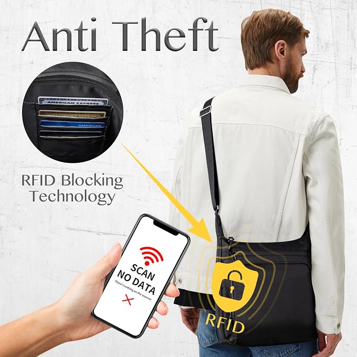 Sling Backpack Anti theft Crossbody Shoulder Bag for Men and Women Travel Work - Image 2