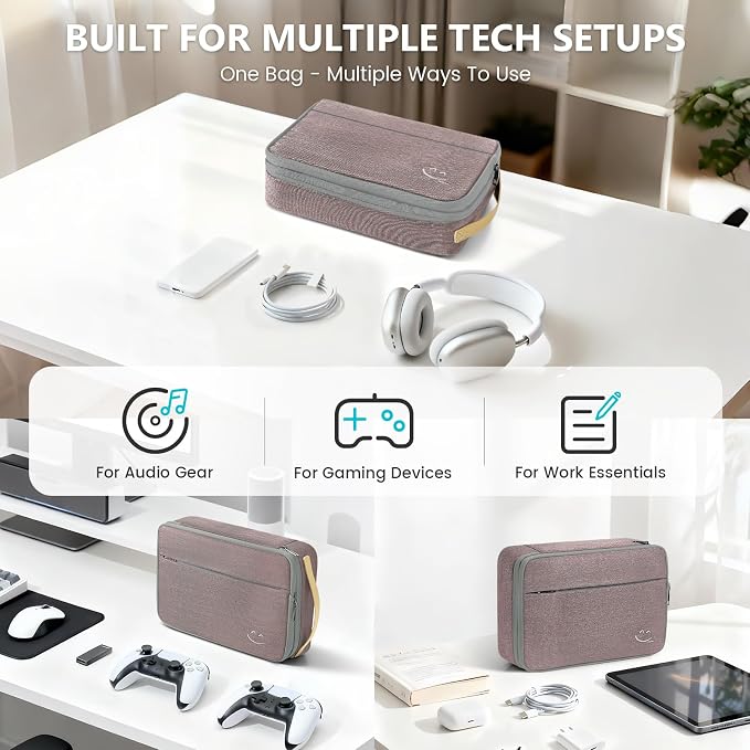 Travelkin Cord Organizer Travel, Cable Organizer For Electronic Accessories | Expandable electronics organizer,Charger organizer case, Large capacity travel case for Card,Usbs, travel essentials - Image 7