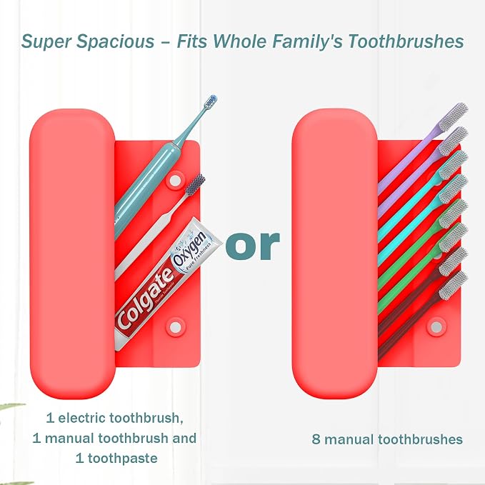 Silicone Toothbrush Travel Case, Upgrade Large Toothbrush Case for Travel | Electric & Manual Toothbrush Travel Cover for Men and Women, Portable Toothbrush Holder for Trave, Gym, Business Trip, School - Image 5