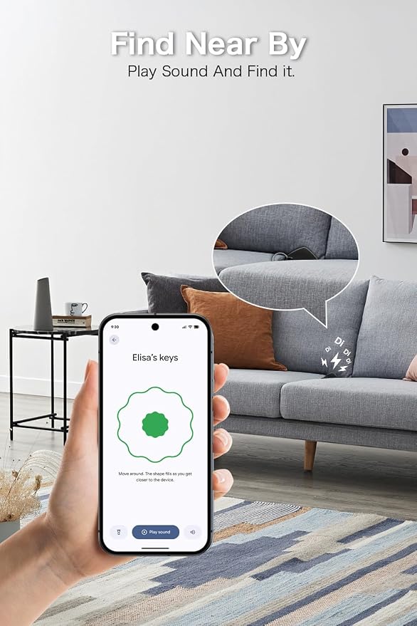 Android Compatible Smart Tracker Tag- Tracker Tags for Android Phones, Supports Google Find My Device, 2026 New Model (1, White) - Image 3