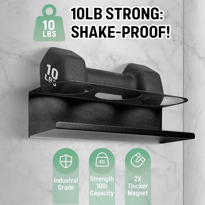 POLRAI 2 Pack Magnetic Stanley Cup Holder for Fridge, Water Bottle Organizer for Tumbler with Double Sided Tape Hold Stanley Cup Accessories for Kitchen Cabinet Wall - Image 6