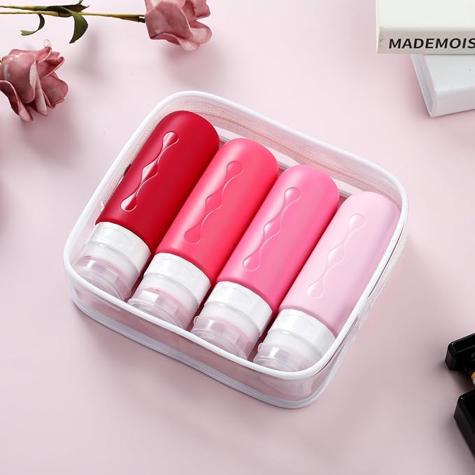 Gemice Travel Bottles for Toiletries Tsa Approved Travel Size Containers BPA Free Leak Proof Tubs Refillable Liquid Travel Accessories for Cometic Shampoo and Lotion Soap - Image 6