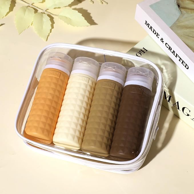 Travel Bottles for Toiletries, TSA Approved Travel Size Containers, Leak Proof Silicone Shampoo Bottles, Small Toiletry Containers with Clear Bag for Shampoo Conditioner Lotion - Image 9