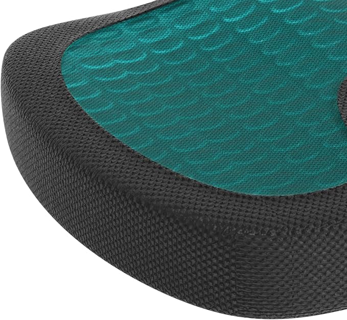 Amazon Basics Comfortable Seat Cushion for Office Chairs, Gel Enhanced Memory Foam, Non-Slip, Cooling Support for Long Sitting, Black - Image 8