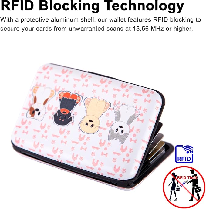 Credit Card Holder Small RFID Blocking Wallet Business Metal Slim Mini Aluminum Hard Case for Women Men - Image 3