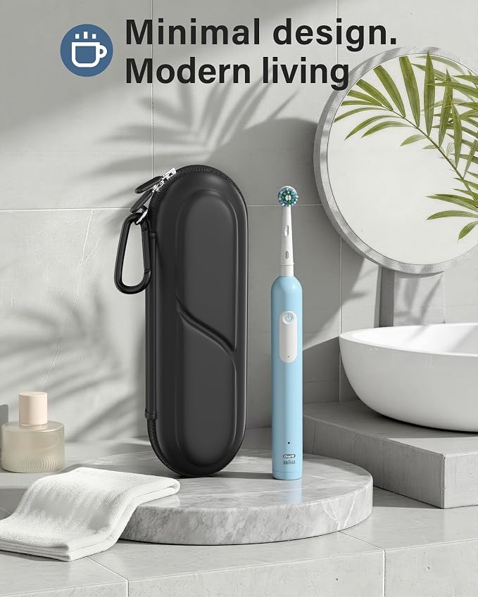 ProCase Toothbrush Travel Case for Oral-B/Oral-B Pro 1000 1500 5000 7000 7500 6000 9600/Philips Sonicare 4100 5100 1100 6100 5300 Oral-B iO Electric Toothbrush Portable Hard Container -Black - Image 7