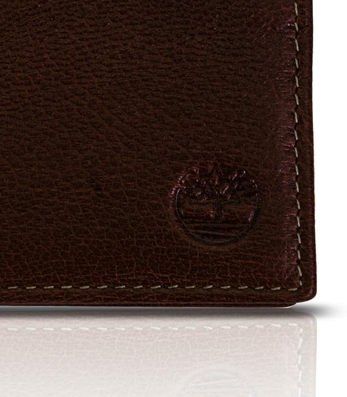 Timberland Men's Genuine Leather Passcase Security RFID Wallet - Image 2