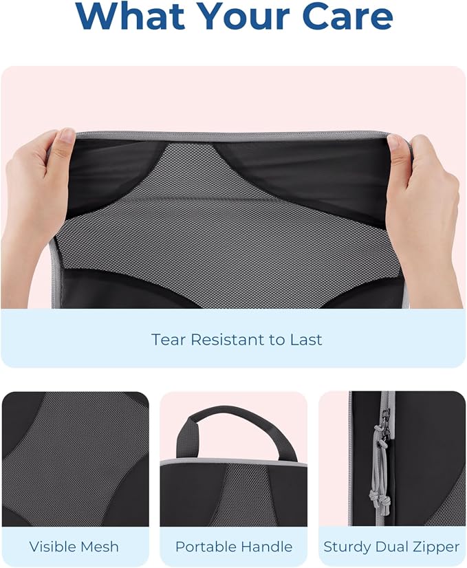 Bagsmart Compression Packing Cubes, Travel Bag Cruise Ship Essentials | Lightweight, Compressible Suitcase Organizer Set fit Standard Carry-On & Checked Luggage, 6 Set, 14 Set Washable Packing Bags - Image 6