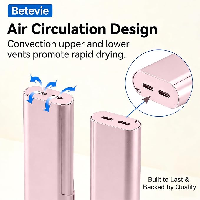 Portable Toothbrush Travel Case: Breathable & Dirt-Proof Hotel Camping Outdoor - Aluminum for Storage Recyclable Traveler (1, Rose Gold) - Image 3