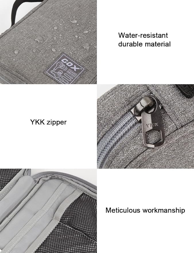 GOX Tech Pouch Accessories Case Organizer for Travel Small Electronics Bag | Cord Organizer for Travel, Electronics travel Organizer Travel Case, Mouse and Charger Pouch - Image 8