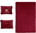 Travel Blanket and Pillow-2-in-1, Ultra-Soft&Compact,Airplane Blanket with Hand Luggage Belt and Backpack Clip,Travelers Accessories Gifts, 61x43 Inches（Burgundy） by Unknown