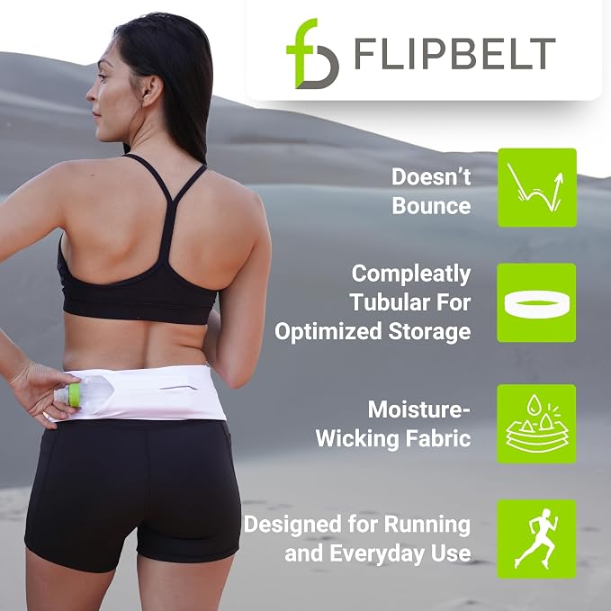 FlipBelt Classic Running Belt, Phone Holder for Running, Money Belt Pouch - Image 3