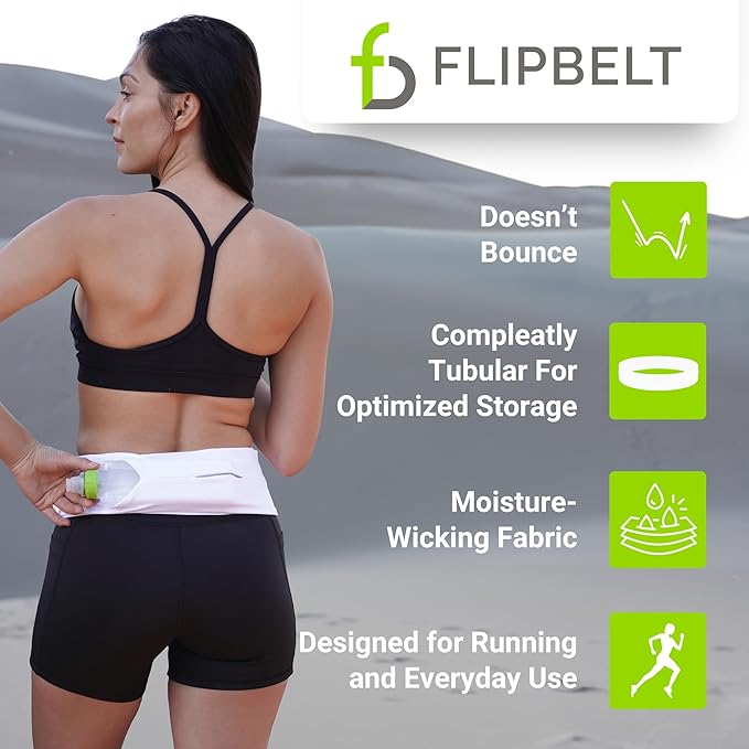 FlipBelt Classic Running Belt, Phone Holder for Running, Money Belt Pouch - Image 3