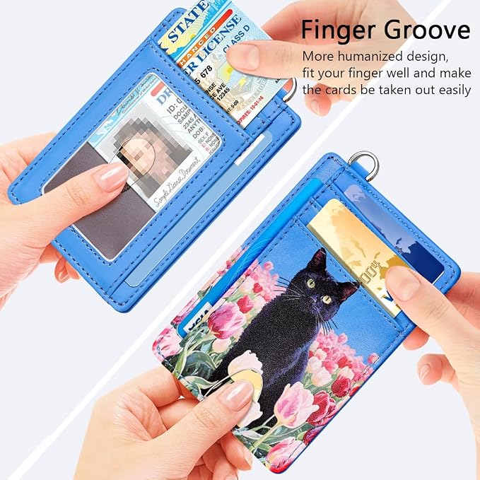 FurArt Slim Minimalist Wallet RFID Credit Card Holder for Men | slim minimalist compact rfid id window thin - Image 3