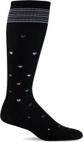 Sockwell Women's Full Heart Moderate Graduated Compression Sock Wide Calf Fit by Sockwell