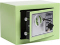 Yuanshikj Small Steel Security Safe Box with Keypad,Key;0.23 Cu Ft, Green | Electronic Digital Secure,9.1" W x 6.7" D x 6.7" H,Hidden for Home Dorm Apartment Hotel Office Cash Jewelry Storage by Yuanshikj