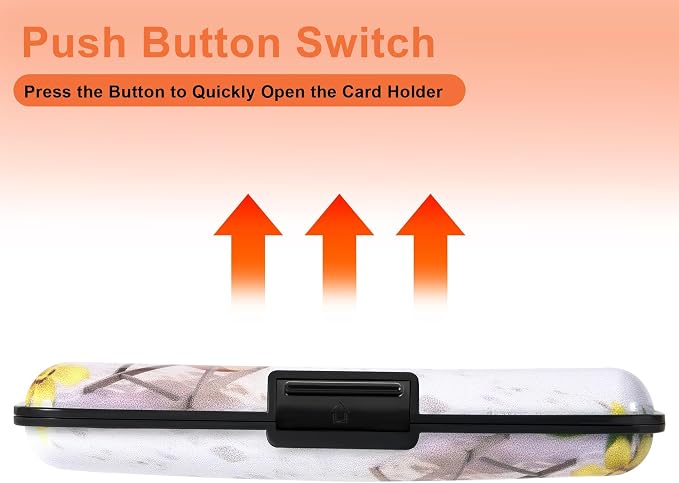 Mayski Credit Card Holder for Women RFID Blocking Wallet, Seaside | Card Wallets for Women Small Mini Business Metal Accordion Aluminum Alloy Hard Case for Men - Image 6