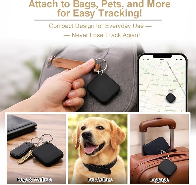 GPS Tracker, Bluetooth Smart Tracker Tag for Android and iOS, for Keys, Wallets, Pets, Luggage, and Remote Controls - Easily Find All Your Items - Image 2