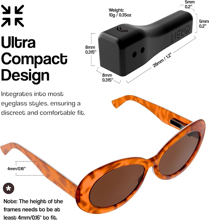 ORBIT x Glasses - Find Your Glasses and Apple Find My (iOS only), Glasses Tracker - Android not Supported - Image 4