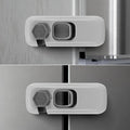 Child Proof Refrigerator Lock for Kids, 2 Pack Baby Safety Fridge Locks for Kids, No Tools Need or Drill Freezer Latch to Keep Door Closed for Residential Garage Fridge or Camper RV Refrigerator, Gray by simplifyingParentingenhancingJoy