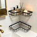 Shower Caddy 2 Pack, No Drilling Adhesive Bathroom Organizer Shelf Rack, Corner Shower Shelf with Hooks for Home Decor & Storage by Unknown