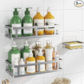 Youvip Shower Caddy, Silver | Adhesive, No Drill, Large Capacity, Rustproof, Bathroom Organizer by YOUVIP