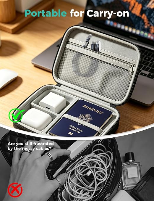 Travel Essentials for Apple Watch Charger,Cruise Vacation Camping Essentials,iPhone Charger,Multi Charging Cable,3 in 2 Charging Docks for iWatch Series 11-2/Ultra,iPhone 17-12,Car-Gunmetal - Image 7