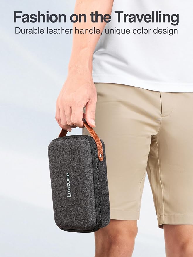 Tech Organizer Travel Case, Portable Electronics Organizer | Hard Shell Zipper Case for Charging Cables, Power Banks and Other Travel Essentials (External Size 8.5 x 5.9 x 2.5 Inch) - Image 7