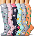 COOLOVER Copper Compression Socks for Women and Men(6 Pairs)-Best Support for Running, Athletic, Travel by COOLOVER