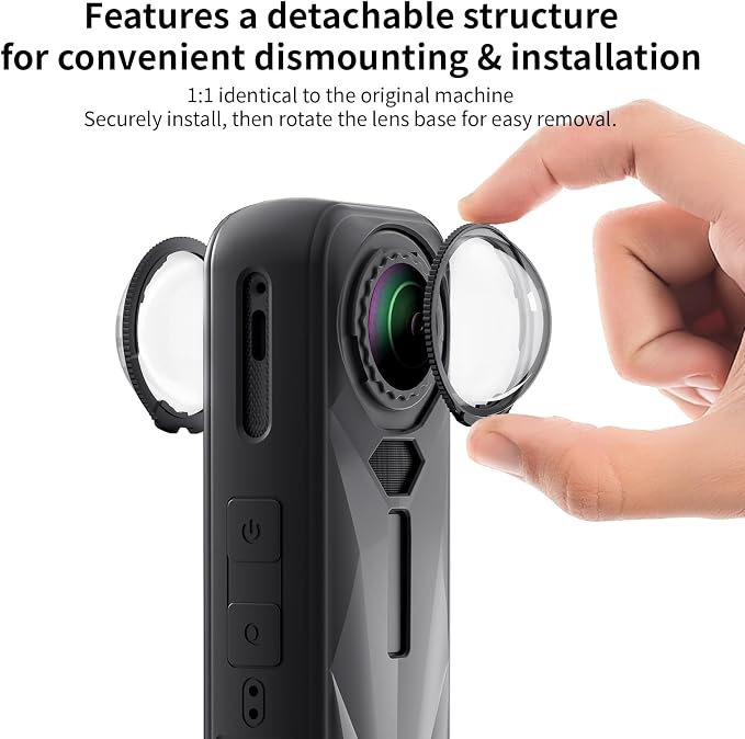 Camera Protective Kit Compatible with insta 360 x5 accessories Starter Kit include（Silicone Case,Screen Protector,Lens Guard,1.2M Invisible Selfie Stick with Tripod）for 360 X5 Action Camera - Image 4