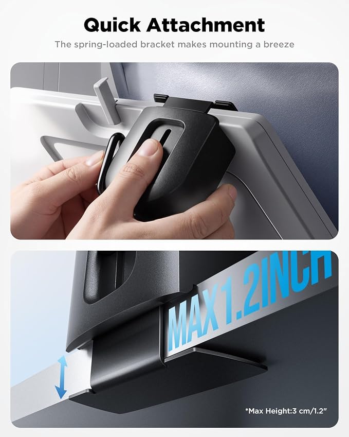 iOttie Treker Travel Essentials Magnetic Travel Phone Holder with 360° Rotation Swivel Head and Magnetic Ring Adapter for Universal Compatibility with MagSafe, Qi2, iPhone, and Android Smartphones - Image 4