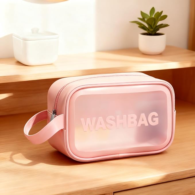 Travel Cosmetic Case Toiletry Bag with Zipper Refillable 4-in-1 Silicone Kit Toiletry Bottles、Squeeze Toiletry Bottles Leakproof Accessories for Toiletries Shampoo Lotion Body Wash (BPA Free) - Image 2